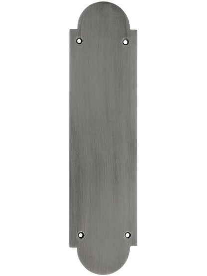 Arch Design Push Plate In Antique Pewter.